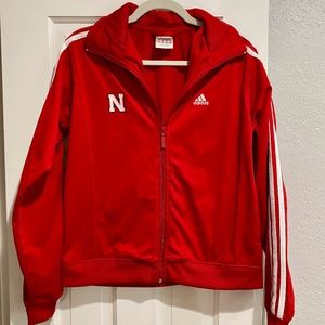 Adidas Nebraska Cornhusker Football Track Jacket / Women's